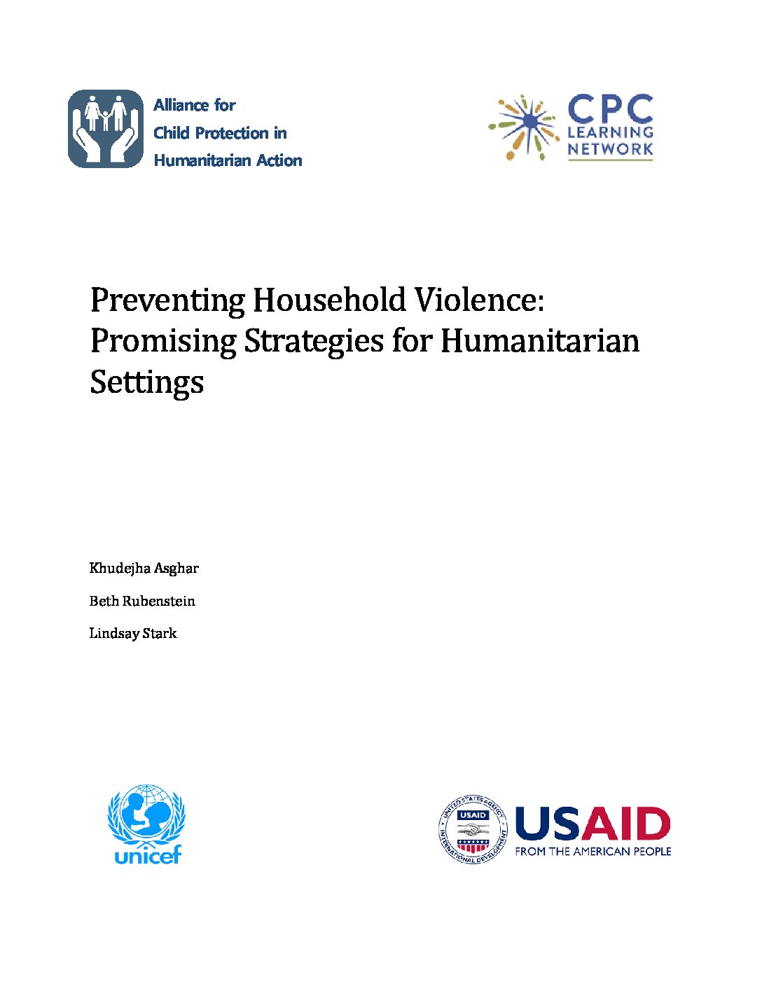 Photo of Preventing Household Violence: Promising Strategies for Humanitarian Settings