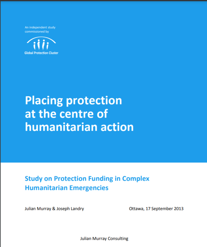 Photo of 2013 Global Protection Cluster Funding Study