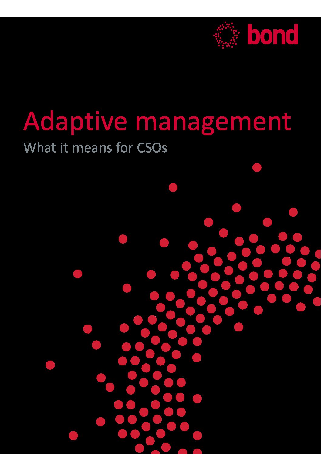Photo of Report: Adaptive Management: What it means for CSOs