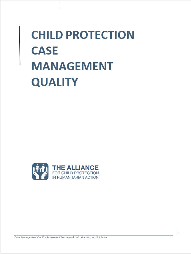 Photo of The Alliance for Child Protection in Humanitarian Action: Quality Assessment Framework